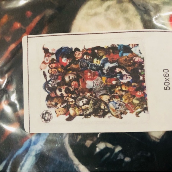 Horror Movies Character Icons Throw Blanket Fleece 50x60 Scary Movie - NWOT - Picture 4 of 8